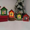 LED Wooden Christmas Cabin Ornament: Light-Up Tabletop Decoration