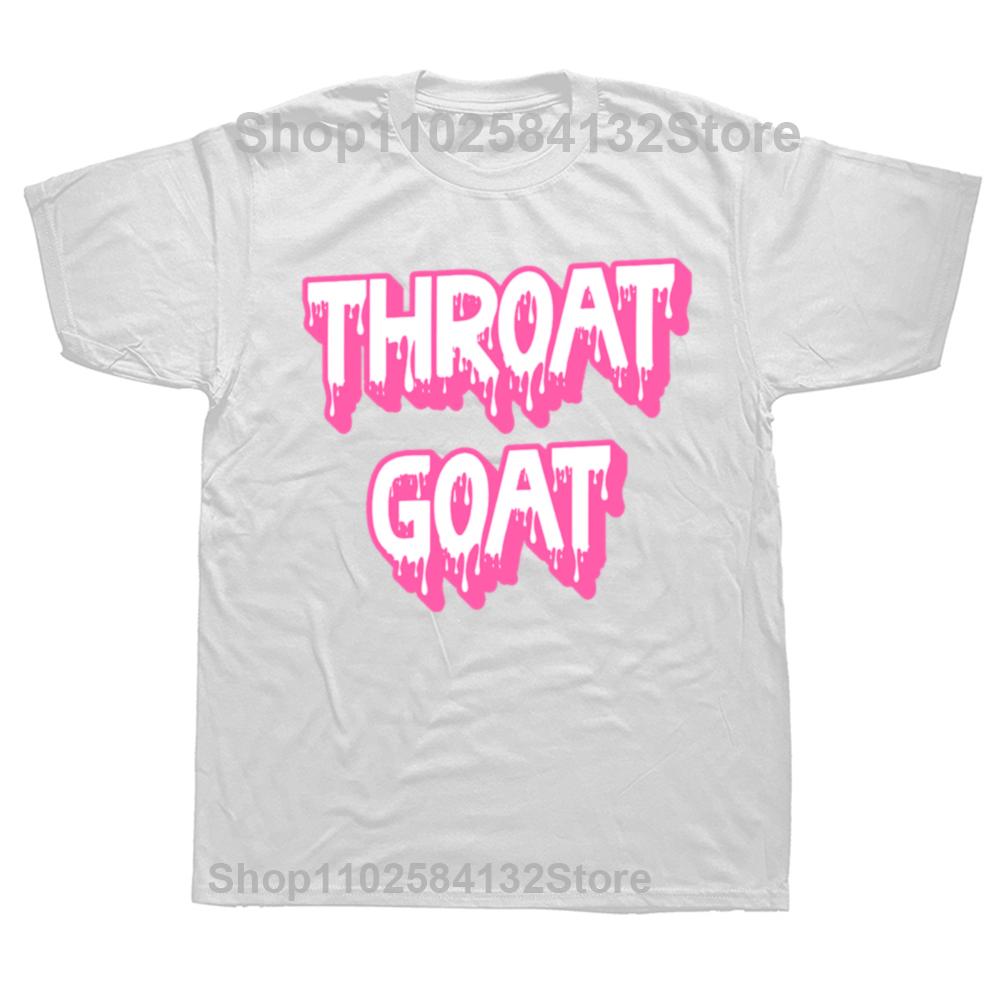 Throat Goat Design Women Men Baby Tee Harajuku Kawaii Sexy Cotton Top Tees O Neck Summer Fashion T Shirt Goth Clothes Summer