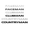 3D ABS High Quality Car Letters Emblem Rear Hood Sticker Tail Trunk Decal For Cooper Countryman Logo R55 R60 F60 CLUBMAN