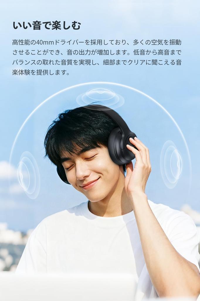 Nakamichi OW1500ANC Bluetooth ANC Noise 30 Hours Continuous Wireless Dual Foldable Headset Headphones, 5.4, Cancelling, Built-in Microphone, Playback,