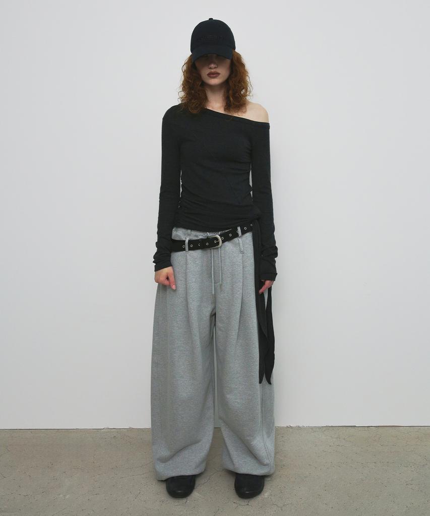 Saendeulig Overfit Sweat Pants_Melange Gray