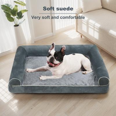Cama ortopédica para cachorro grande lavável sofá-cama para cachorro almofada macia ninho para cachorro enchimento de algodão sofá quente para animais de estimação sofá para cães de médio e grande porte