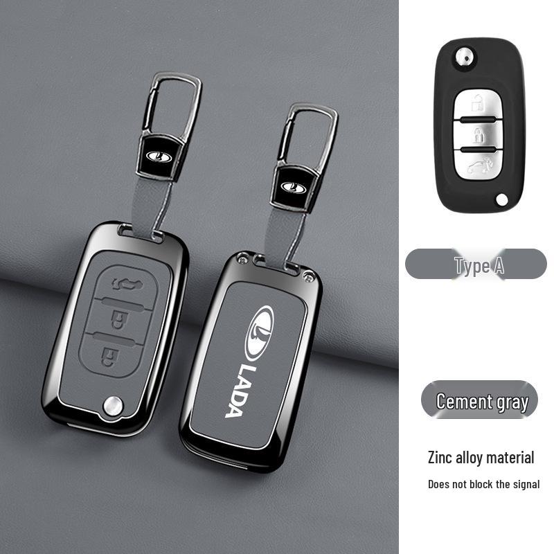 High-End Protective Key Case for Lada - Fashionable and Durable Cover with Buckle