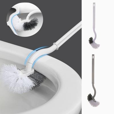 Geformte Toilettenbürste ohne tote Ecken Langer Griff zur Wandmontage Haushalts-Badezimmerreinigungsbürste Eckennahtreinigung