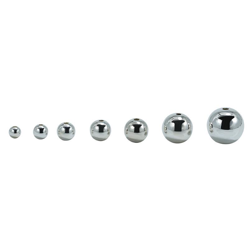 Yansheng S925 Sterling Silver Round Loose Beads for DIY Necklace/Bracelet Beading 2mm