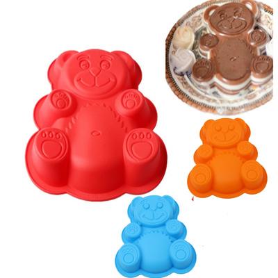 3D Bear Cake Mold Silicone Jelly Fondant Mould Cookie Pan Dessert Mold
