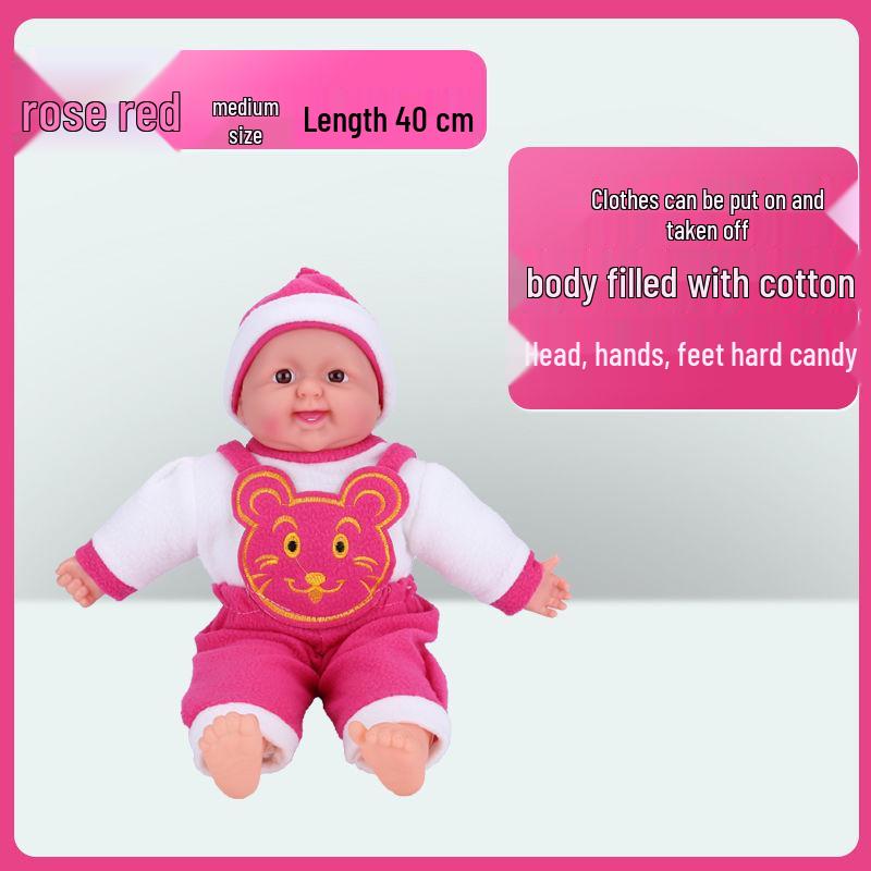 Toddler Nursery Doll: Soft Rubber Baby Doll That Talks and Can Be Breastfed, Perfect for Dollhouse Play.