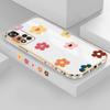 For Redmi Note 13 Pro 12 Pro 12S 11 Pro 11S 10S OPPO A38 A77s A96 Realme C33 C65 OnePlus Beautiful Flowers Soft Plated TPU Phone Case Cover