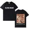 Singer Olivia Dean Popluar Graphic Cover Short Sleeve Tee Mens Womens Hip Hop Oversized High Quality Cotton Casual Cozy Tshrits