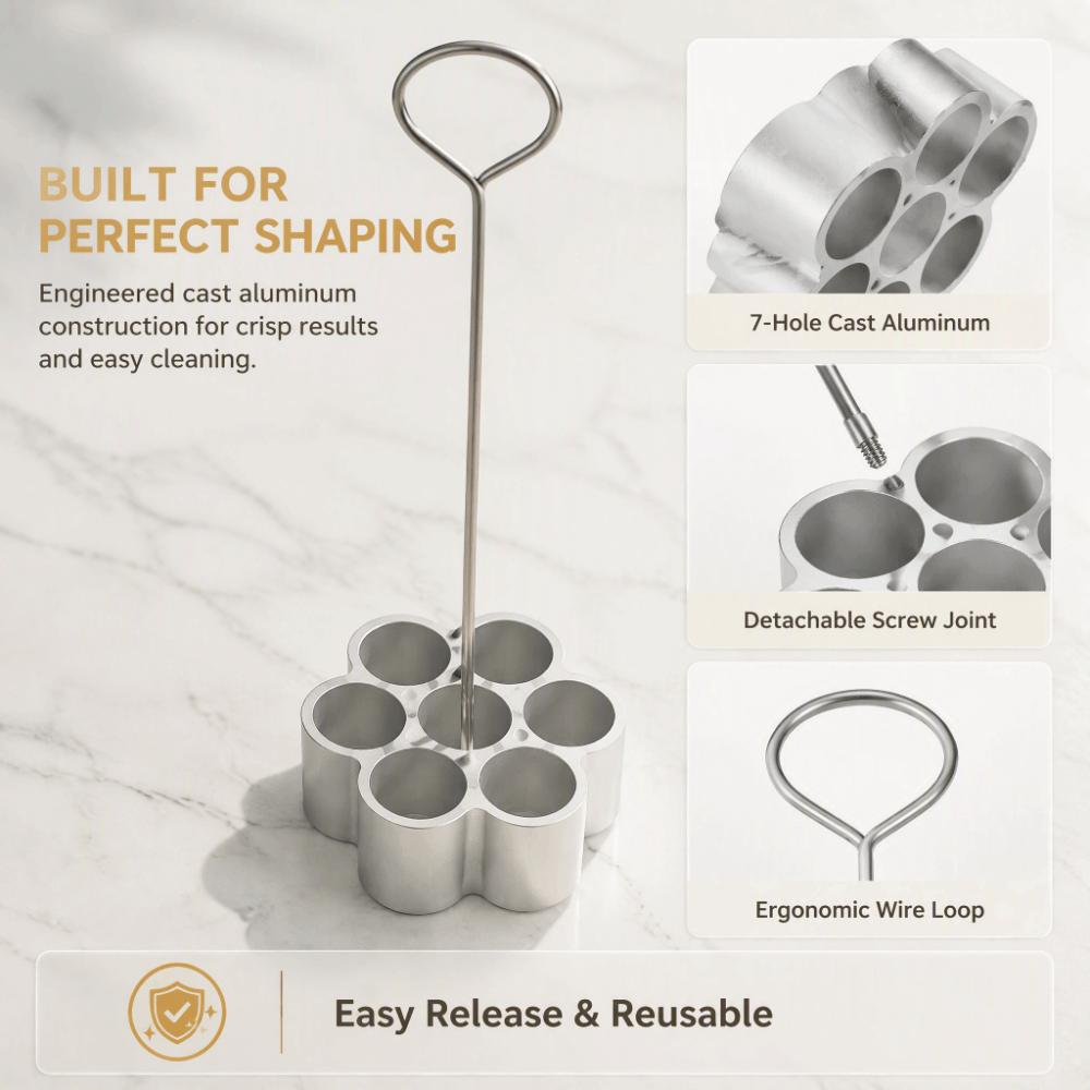 Easy Release Fried Pastry Mold Star Shape Thai Dessert Maker Durable Bunuelos Mold Kitchen