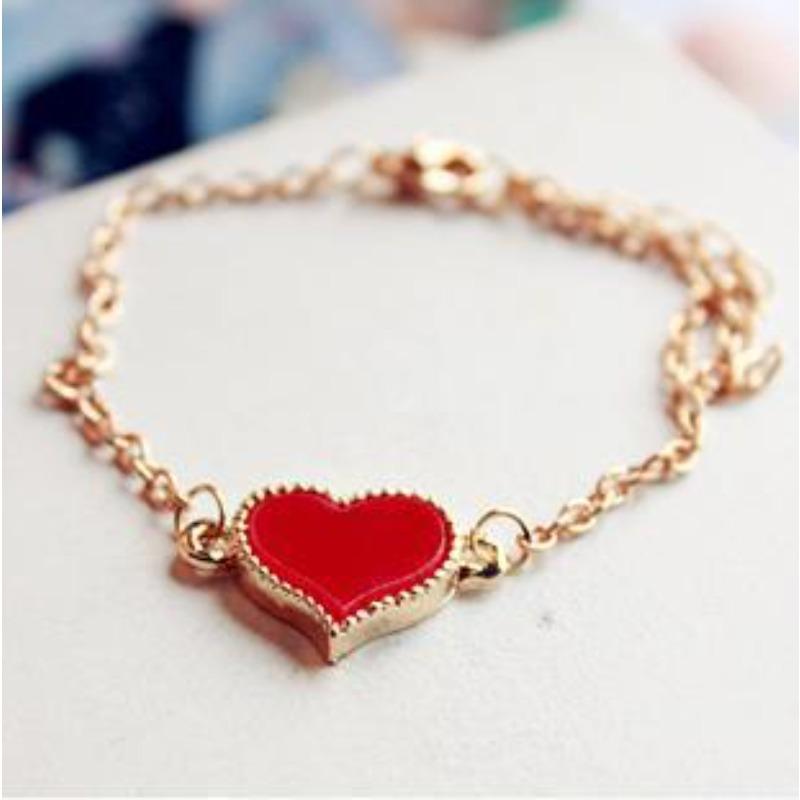 

Vintage Heart Clover Four Leaf Bracelet Lucky Charm Bangle Women s Jewelry Accessory