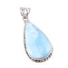Natural Republic Larimar Gemstone 925 Solid Sterling Silver Gift Pendant 2" b8S37