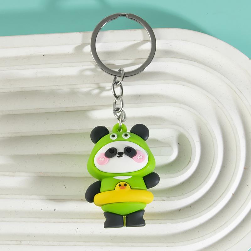 Sichuan Panda Bamboo Keychain Ornament: Cute Chengdu Zoo-Inspired Small Gift