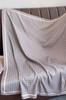 Gray Scarf 90x90 with Polka Dots - Retro Elegance with a Touch of Modernity