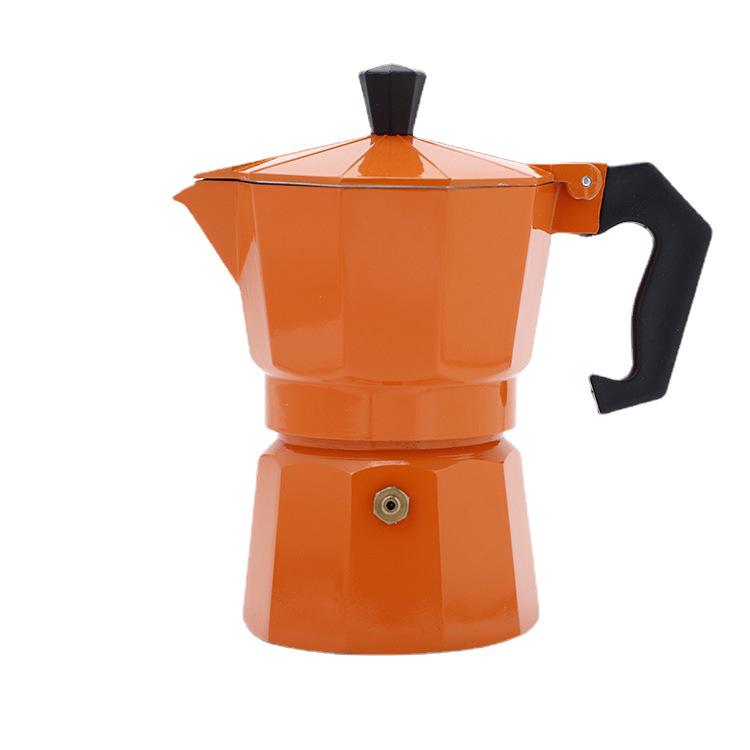 Sico Premium Aluminum Moka Pot - Customizable Color Coffee Maker for Home or Office.