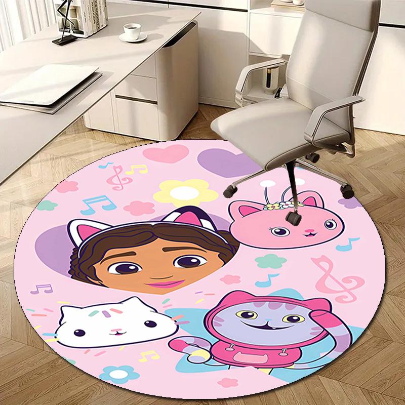 1pc Gaby's Bubble House2 Design Printed Area Round Carpet for Bedroom Living Room Home Decor Rugs Mat Non Slip Mat Rug for Bedside