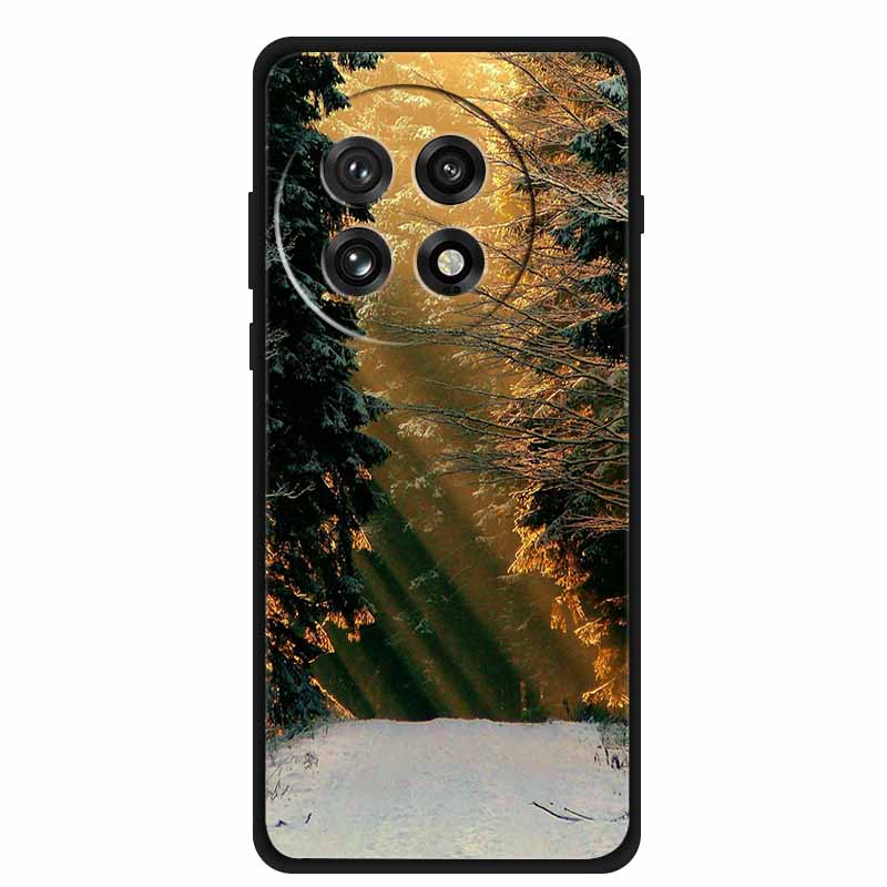 Hoesje Voor OnePlus 13R 13 R Schokbestendige Bumper Luxe Bloemenprint Zachte Siliconen Cover Voor OnePlus13R 5G Bumper 1+ 13R Telefoon Funda
