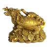 Dragon Head Mother and Child Turtle Yuanbao Money Ornament Copper Craft
