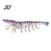 Flexible Fishing Baits 9.5cm/4.8g TPE Soft Bionic Shrimp Bait, Realistic Glitter Lure, Simulation Lifelike Swimming Prawn Swim Bait for Freshwater