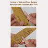2/3/4 Pcs Washable Sponge Nail Files with Scale, Double Sided 80/80, 100/180, 180/240 Models for Nail Shaping and Polishing