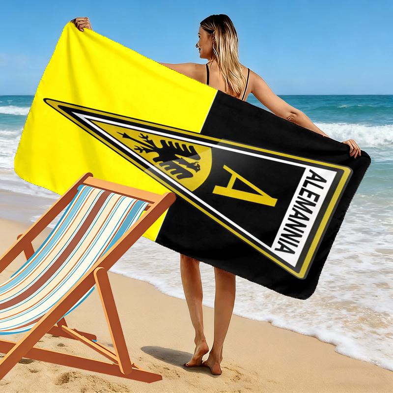Alemannia Aachen Towel, Large Soft Quick Dry Towel for Beach Camping Swimming