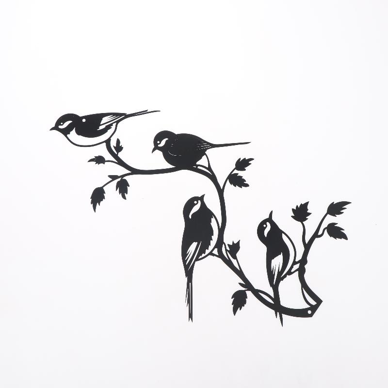 Handgefertigte Schmiedeeisen Wanddekoration Wasserdicht Rostfrei Vintage Schwarz Dekoratives Kunstwerk für Kinderzimmer Kinderzimmer Wanddekoration