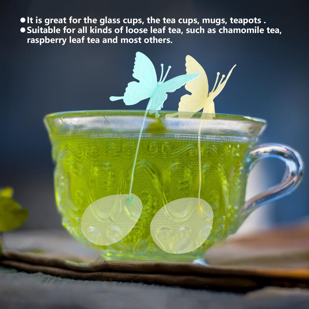 Beautiful Silicone Loose Leaf Tea Infuser Strainer Filter Tea Making Tool Kitchen Accessory