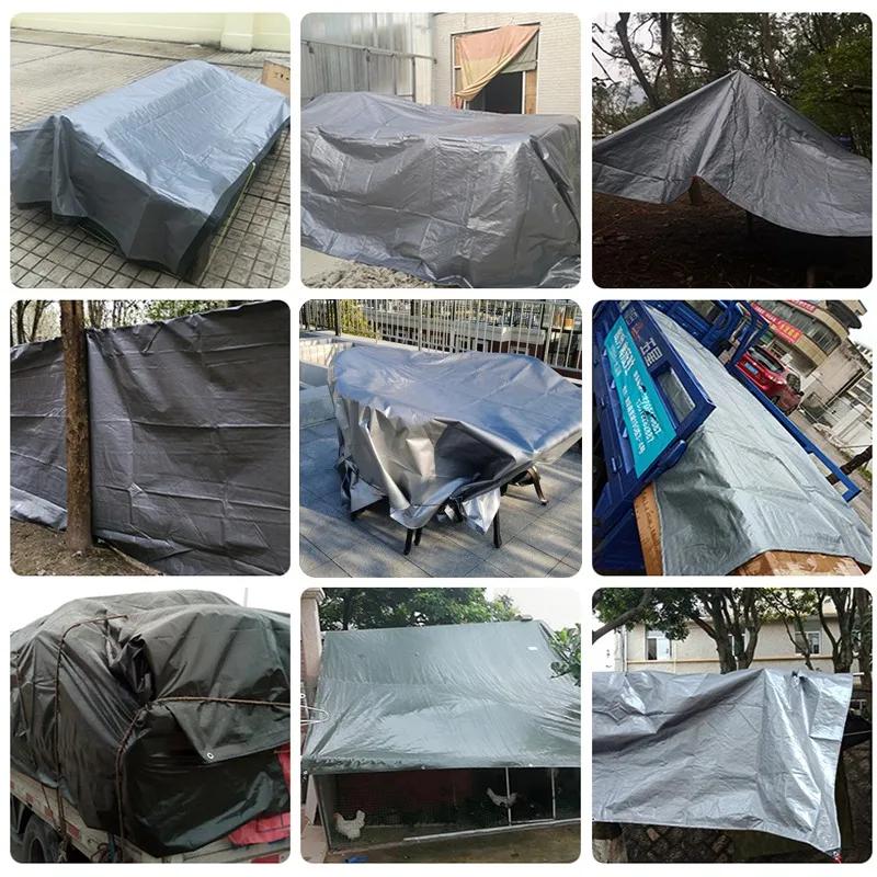 0.32mm PE Tarpaulin Rainproof Cloth Outdoor Garden Plant Shed Boat Car Truck Canopys Pet Dog House Cover Waterproof Shading Sail