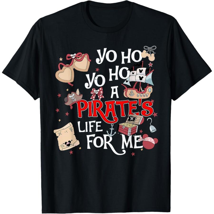 Yo Ho Pirate Cruise A Pirate s Life for Me Family Matching T-Shirt XXXXXL чёрный