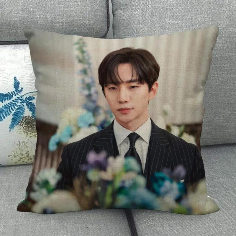 Kpop Lee Junho Pillowcase High Quality Home Textile Cotton Linen Fabric 45x45cm One Side Decoration Pillow Cover New WJY10.16