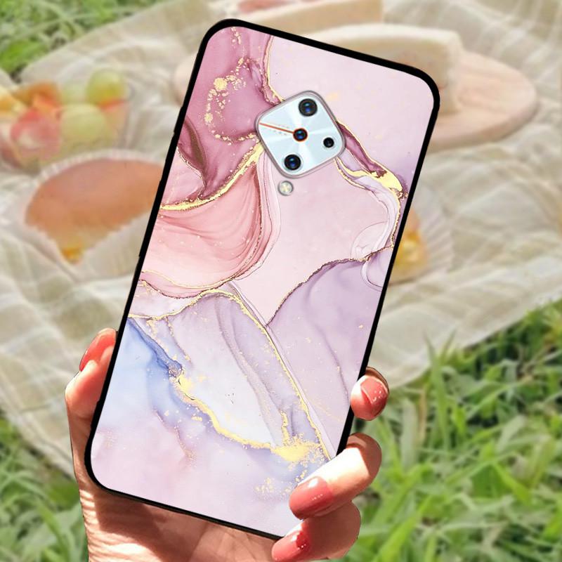 For Vivo V17 Russia Case Vivo 1920 TPU Soft Silicone Marble Phone Case For Vivo S1 Pro Fundas V1945A V1945T Cover Coque Shells