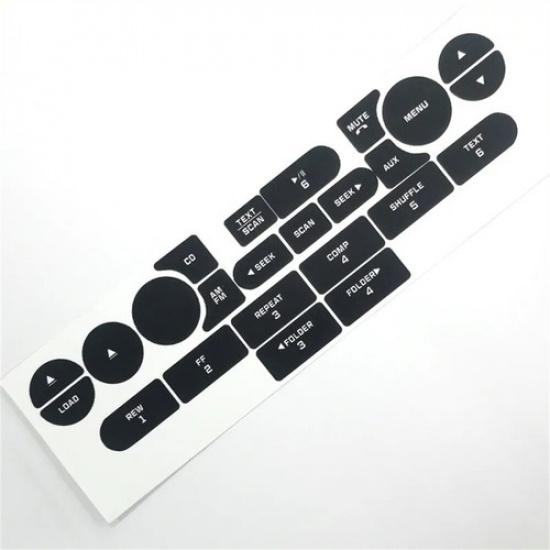 Car Replacement Radio Button Stickers For FORD MUSTANG 2005 2006 2007 2008 2009