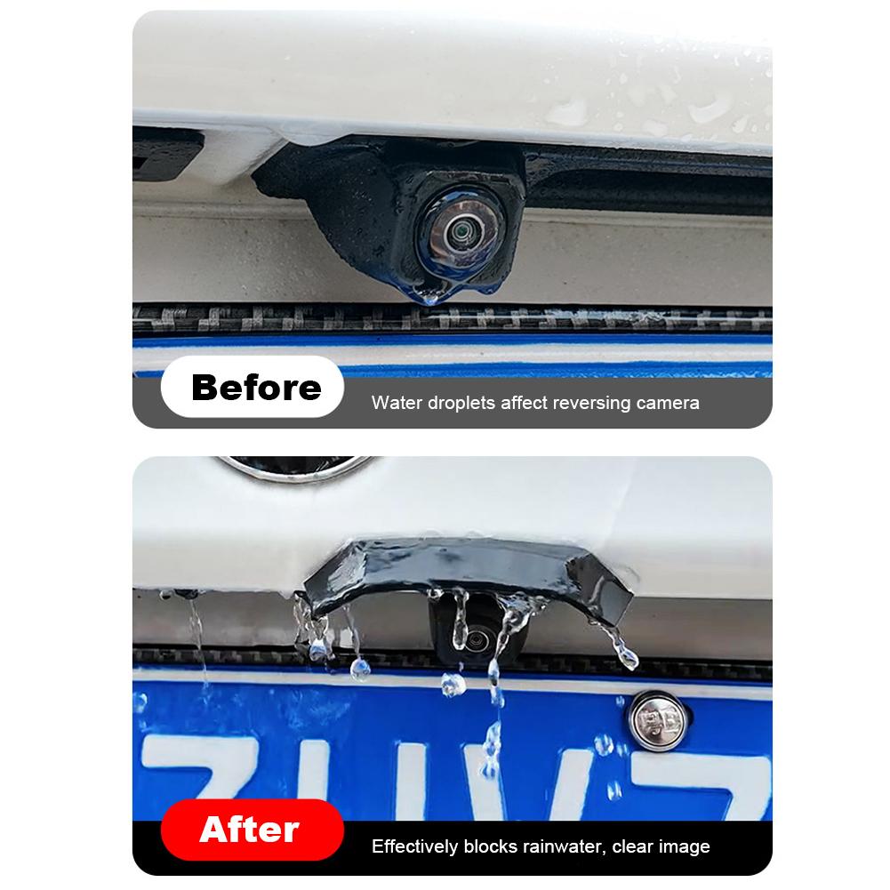 Universal Car Rear View Camera Anti-Rain Cover, Reversing Camera Protection Modification Accessory, Non-Destructive Installation