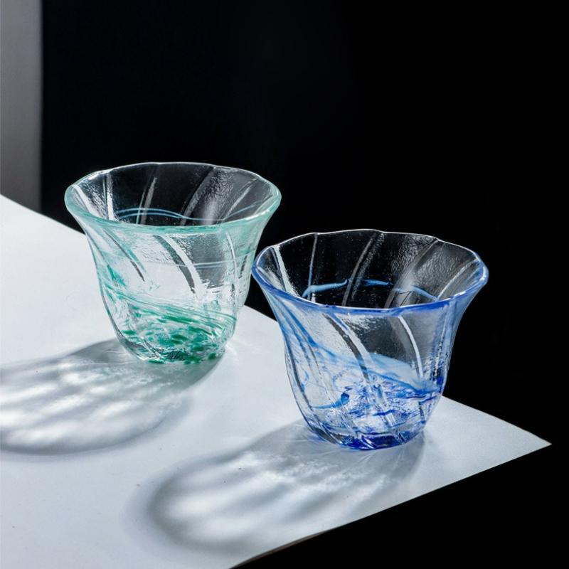 Creative Glass Tea Cup Japanese Style Transparent Heat-resistant Glass Master Cup Household Kung Fu Teaware Accessories 2025 New