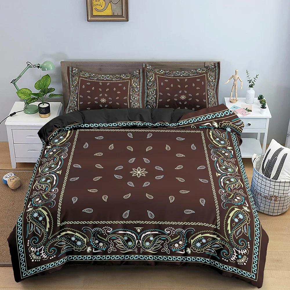 

Floral Pattern Duvet Cover Ethnic Style Bedding Set For Bedroom 3D Printed Comforter Quilt Covers US/EU/AU Single Double 2/3PCS 70x133cm 2pcs