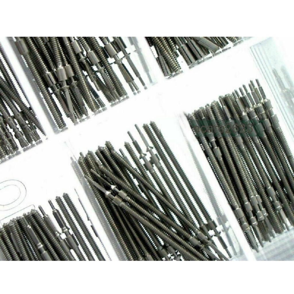 Uhrenkronen Uhrenwelle Box Set Verlängerung + Kronen Zubehör Reparatur Ersatz Werkzeugsatz Uhrenverlängerung