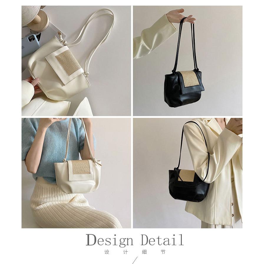 IELGY New Korean high quality solid color versatile shoulder bag