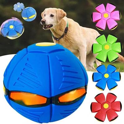 Dog Toys Flying Disc Interactive Flying Saucer Ball Transformable Outdoor Dog Training Toy Pelota Dogs Training Toys Accessoires