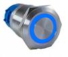 Monostable Vandal-proof Pushbutton 250V 5A 19X38Mm Blue