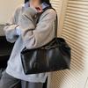 Fashion New Simple Style Solid Color Korean Large-capacity Soft Leather Tote Bag Casual Trend Loose Shoulder Women's Bag