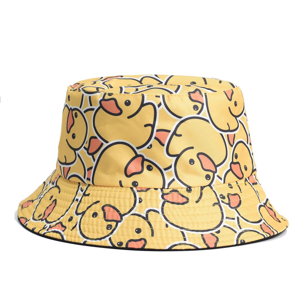 2024 Sommer Wende-Kühl-Entenmuster Outdoor-Sonnenhut Für Männer Und Frauen