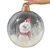 60cm Light Up Inflatable Christmas Balls Ornaments,PVC Inflatable Christmas Decorations Ball with LED Light