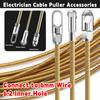 Carbon Steel Wire Puller Connector Head Connect To 6mm Wire Cable Puller Accessories Automatic Thread Guide Electrician Tools