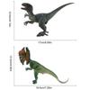 Dilophosaurus Dinosaurs Action Figure Dinosaurs Simulation Toy Dinosaurs Ornaments Gift for Kids