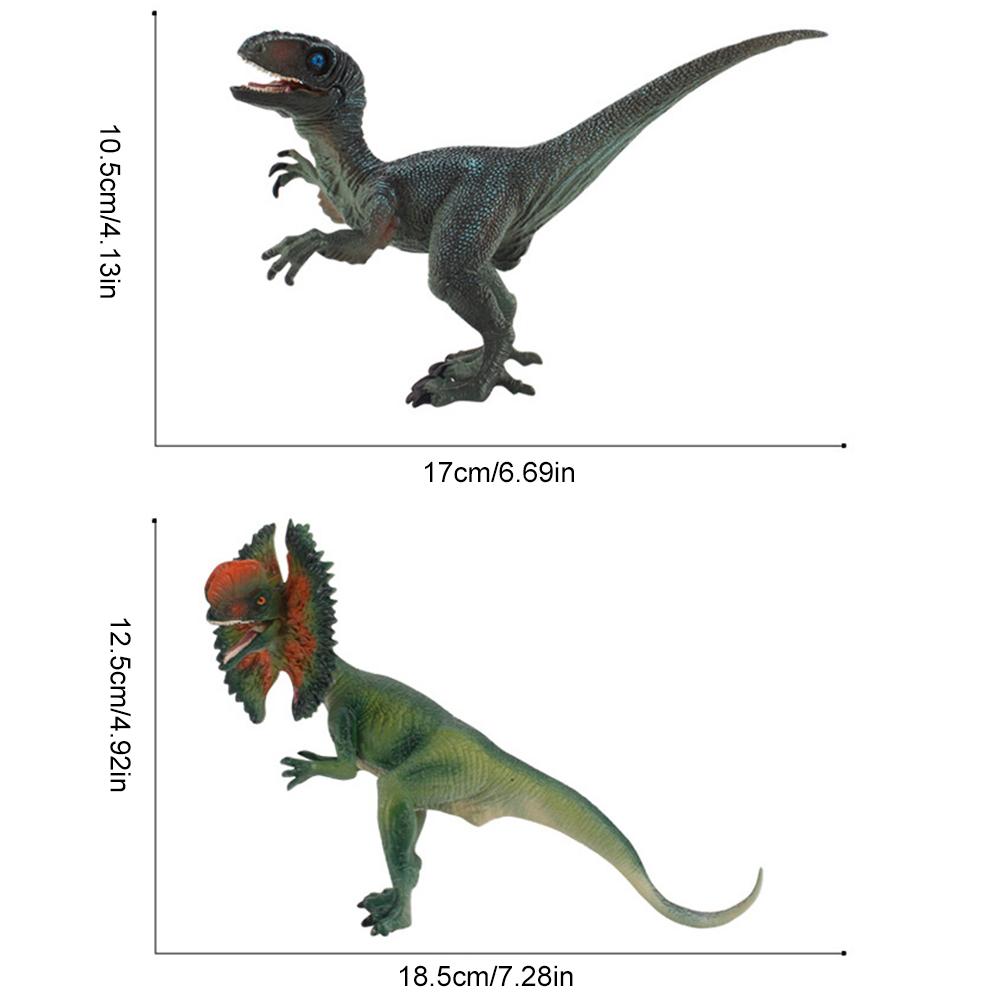 Dilophosaurus Dinosaurs Action Figure Dinosaurs Simulation Toy Dinosaurs Ornaments Gift for Kids