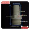 POM Anti-Corrosion Plastic Steel Connector with Internal and External Threads for Water Pipes and Tanks