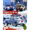 Christmas Reindeer Antlers Car Decoration Kit, IP44 Waterproof LED Lights Nose Vehicle With Jingle Bells Rudolph, Auto Holiday Accessories For SUV