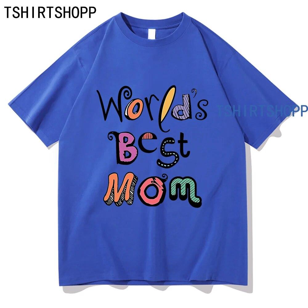 Mother's Day Tshirt Kawaii Clothing High Quality Cotton Tops Women TShirts Summer Short Sleeve T Shirt  Vintage Harajuku Clothes Unisex
