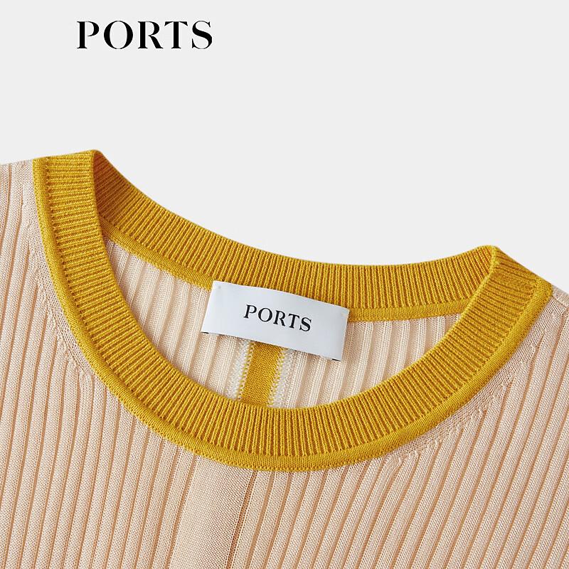 PORTS Women's Knitted Short Sleeve Pullover