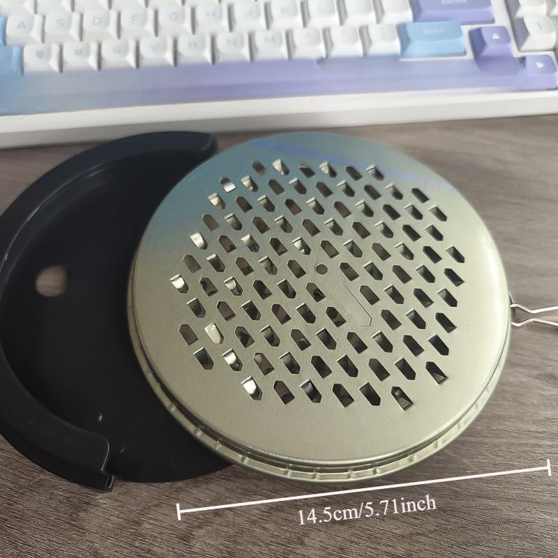 

Hanging Outdoor Portable Mosquito Coil Box Fishing Specific Mosquito Coil Ash Tray Fireproof Heat Resistant Mosquito Coil Tray серебряный